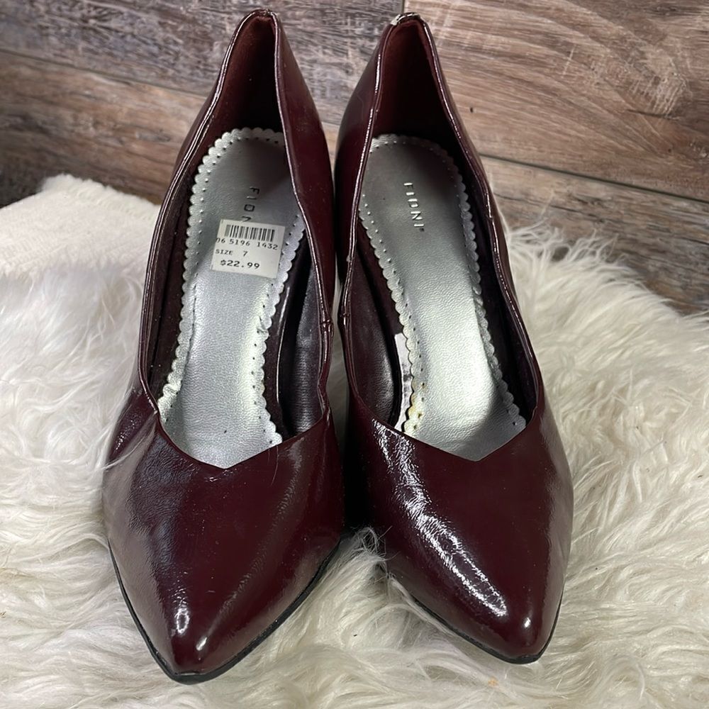 Fiona Ladies High 4” Stiletto Heel Dress Shoes, Brown, Size 7